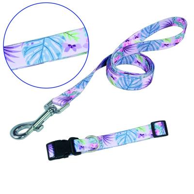 China Quick Release Factory Nylon Pet Dog Tactical Collar and Leash Set for sale