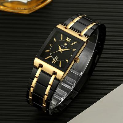 China WWOOR 8858 Automatic Date Quartz Watches Stainless Steel Branded Luxury Men's Wristwatch Relogio Masculino for sale