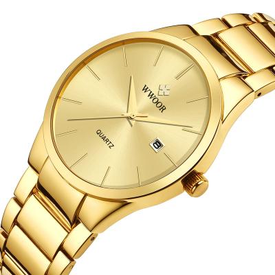 China Simple Auto Date Mans Waterproof Quartz Watches Fashion Date WWOOR Wrist Watch for sale