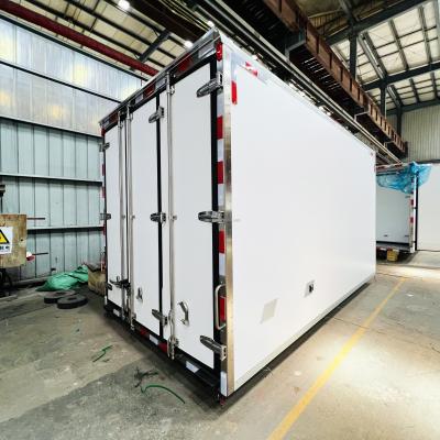 China Fuel 20ft FRP Refrigeration Truck Box Body For Howo Shacman Models 5 Fold EPDM Sealing for sale