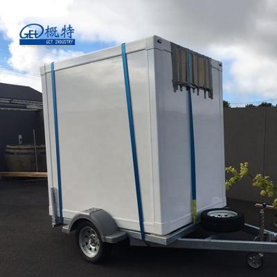 China 8ft Mobile Cold Room Truck Trailer Refrigeration Box Body for Trailers -40 C degree centigrade for sale