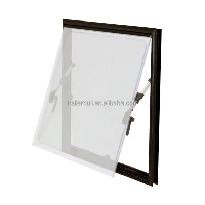 China Aluminum Frame Double Panes Acrylic Glass RV Square Windows for Truck Campers Motorhome for sale