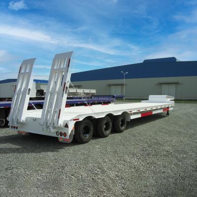 China Semi-trailer met een capaciteit van 14m x 3m L x W en een vaste gooseneck-FGN-laagbedtrailer Te koop