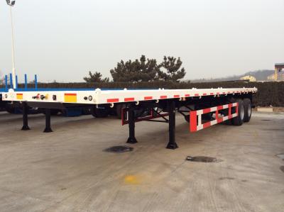 Κίνα 30T χωρητικότητα 40ft 2 άξονες ISO Semi FlatBed Container Truck Trailer προς πώληση