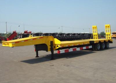 Chine 14m-17m Tri Axle détachable Gooseneck Lowboy remorques pour les charges longues et lourdes à vendre