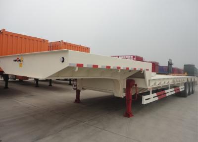 China Zware 150 ton laagbed half-aanhangwagen met drie-assige hangassen Te koop