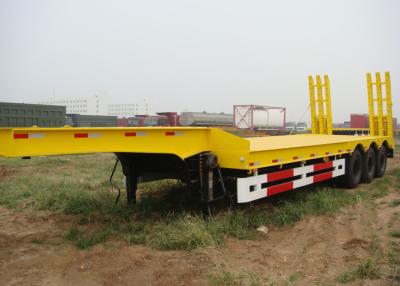 China 3 assen Lowboy Ganshals aanhangwagen 60 ton capaciteit voor het vervoer van zwaar materieel Te koop