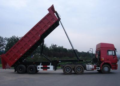 China 30 Cbm Steel Semi End Dump Trailers / Bulk Tipper Trailer With 2 BPW Axles for sale