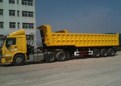 China 3 BPW-Achsen und hydraulischer End-Dump Truck mit 42 Cbm Volumen zu verkaufen