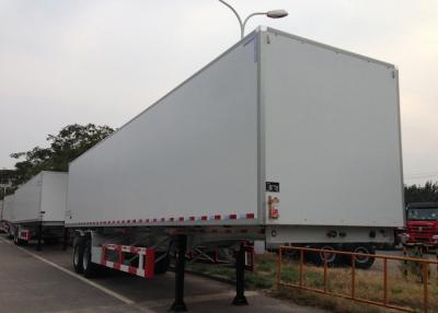 China Insulated GRP Sandwich Refrigerated Truck Trailer 2 Axles 40 Foot For Food Fruits for sale