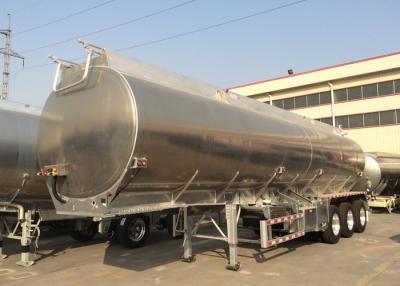 China High Safety Aluminium Tanker Halbanhänger / Chemical Tank Anhänger mit 3 Achsen 35000L zu verkaufen