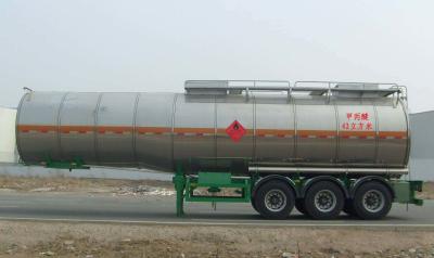 Chine Trailers de pétroliers isolés en acier inoxydable pour le transport de crème glacée 40000L à vendre