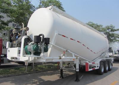 China 33000L Trockener Zementpulver-Tanker Halbanhänger mit Kohlenstoffstahlmaterial zu verkaufen