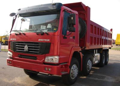 China Sinotruk Howo Kipper Dump Truck Schwerlast 8x4 Vorder- / Unterdump Typ zu verkaufen