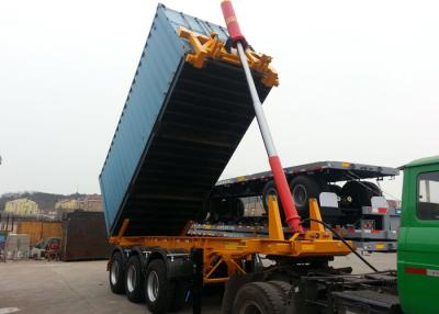 Cina Capacità 30T 2 assi 20ft Container di scarico Scheletro Semi camion rimorchio in vendita