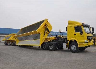 China 60 Tonnen - 200 Tonnen Hydraulischer Seiten-Dump Semi-Trailer für die Lieferung von Kohle und Mineralstoffen zu verkaufen