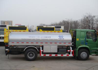 China 4x2 6600L mobiele tankwagens / tankwagens voor benzine en diesel Te koop