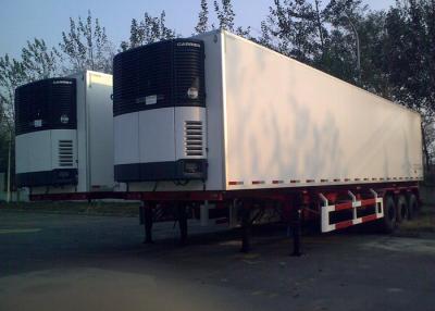 China 45 Foot Refrigerated Truck Trailer , Freezer Box Trailer With Three Axles for sale