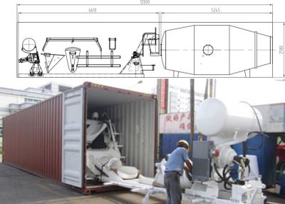 Chine Carrosserie de béton mélangeur en acier au carbone pour camions de transport de béton mélangeur à vendre