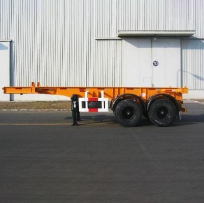 China 20FT Heavy Duty Skeleton Semi Truck Trailers With BPW Axle 12t And Air Bag Spring Suspension for sale