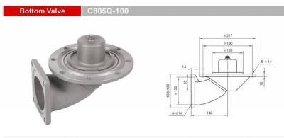 China C805Q-100 Bottom Valves Emergency Shut Off Valves For Tank Truck Trailers for sale