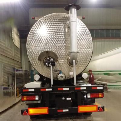 China Schwere 42000 Liter Benzin isolierte Tankwagenanhänger zu verkaufen