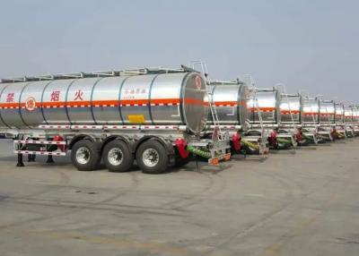 China Stainless Steel Tanker Trailer 42000L Insulated Carbon Steel Tanker Semi Trailer for sale