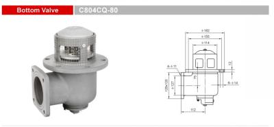 중국 알루미늄 합금 바닥 밸브 디젤 트럭 부품 GETC804CQ -80 트럭 부품 판매용