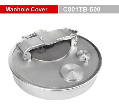 China Carbon Steel Tank Manlid Truck Spare Parts Manhole Cover GETC801TB -500 Te koop