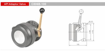 中国 再利用可能なトラック用スペアパーツ APIアダプタバルブ ADRバルブ GETC806B-100 販売のため