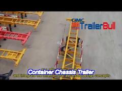 40 foot container skeleton semi trailer 2 axles