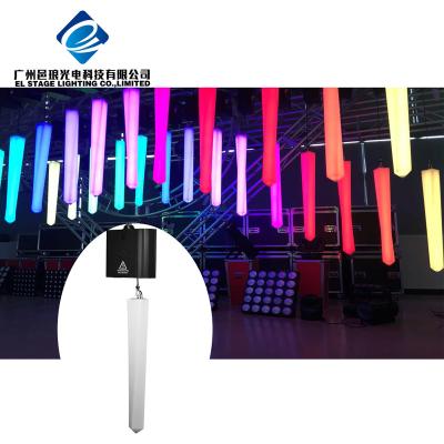 China 360 Degree Meteor Color Changing Vertical Sports Stadiums Kinetic Lighting Decorative Tube Led RGB Meteor Dmx 3D Light Tube for sale