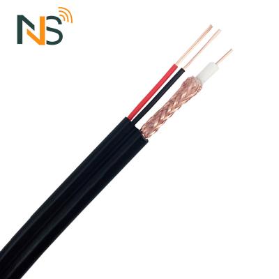 China Best Price RG59 2C Cable RG6 RG58 3C-2V 5C2V RJ59 Coaxial Cable RG59 with Power CCTV Cable RoHS CE RG59 Siamese CCTV CABLE for sale