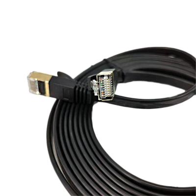 China Computer Networks NS 5g 10 Gigabit Network Cable Double Shielded Pure Copper Flat Lan Cable Cat 7 Customize Lan Cable for sale