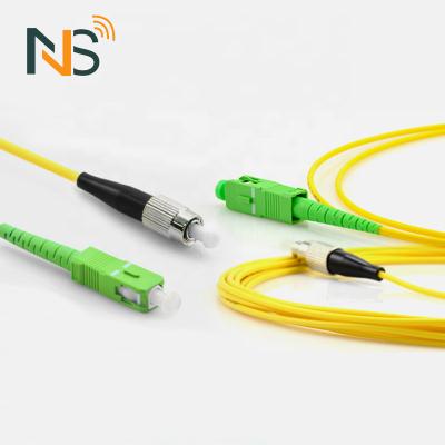 China FTTH Newsonico System SC UPC SM Fiber Optic Patch Cord , Fiber Optic Jumper 3M For Sale for sale