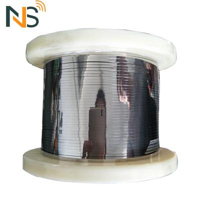 China Copper Nickel Alloy Heat Resistance Wire Heating Flat / CuNi Round Wire for sale