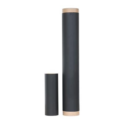 China Recycled Materials Cylindrical Shape Opens Black Cardboard Paper Tubes Elastic Paper Tube For Optical Film for sale