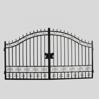 China Traditional Galvanized Powder Coated Luxury Wrought Iron Door Designs for sale