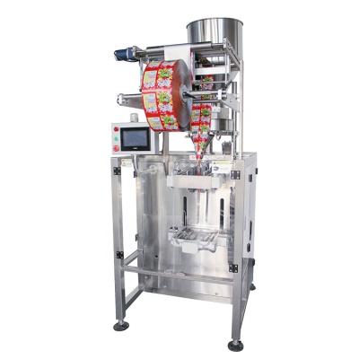 China 4 Side Seal 100 Bags PLC Packing Machine High Speed ​​Sugar Coffee Beans Powder Automatic Small Pouch Packing Machine for sale