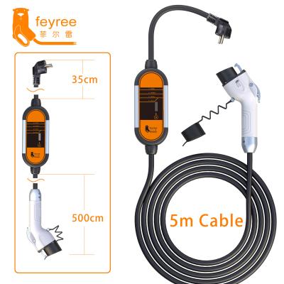 China Feyree Portable Level 1 16A 250V EV Charger Type 1 3.5kw Safe Home Charger For Electric Car 3.5KW 16A for sale