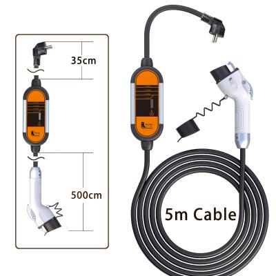 China Feyree High Performance Waterproof Electric Vehicle 3.5kw Batteries SAE j1772 16A Charging Portable EV AC Charger 3.5KW 16A for sale