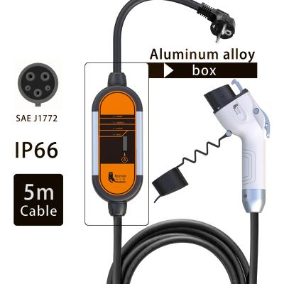 China Feyree 16A EV Portable Socket EV Charger NEMA5-15P 240V Home Charging Station EVSE J1772 Compatible with All EV Car 3.5KW 16A for sale