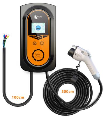 China Screen display Feyree 32A electric car charger with wifi electric car charging station for sale