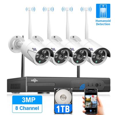 China NIGHT VISION H.265 8CH 5MP Wireless CCTV CCTV System Kit Set Camera Surveillance System Wifi POE for sale