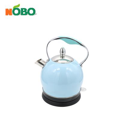 China 360 Degree Best Price Stainless Steel Home Appliance 2l Retro Water Tea Kettle Luxury Low Rotation Electric Kettle Whistling Kettle for sale