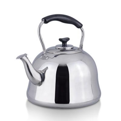 China Large Capacity Sustainable 6 Liter Stovetop Kettle Bell Stainless Steel Water Whistling Kettle For Sale for sale