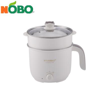 China Multi Electric Cooking Pot With Steamer Pot High Quality Portable Multifunction Electric Cooking Pot Mini Hot Noodle Cooker With Steamer for sale