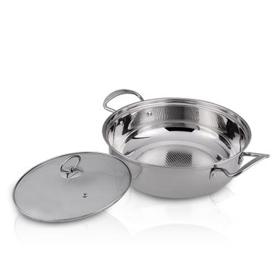 China Sustainable AMERICAN STYLE STAINLESS STEEL hotpot soup stock cooking pot for sale