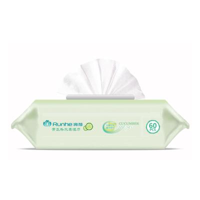 China Hot Sale Summer Outlet High Quality Cucumber Multiple Filtration Moisturizing Wipes for sale