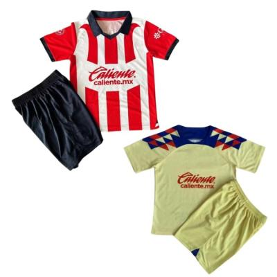 China Quick Dry kids soccer jersey Monterey america Chivas tiger Cruz Azul youth football jersey children soccer uniform for sale